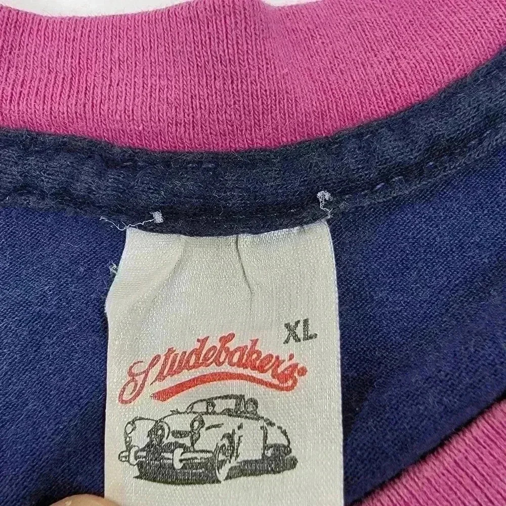Vintage Single-Stitch 90s Studebakers Rock n Roll Tee Shirt - XL - Picture 4 of 6